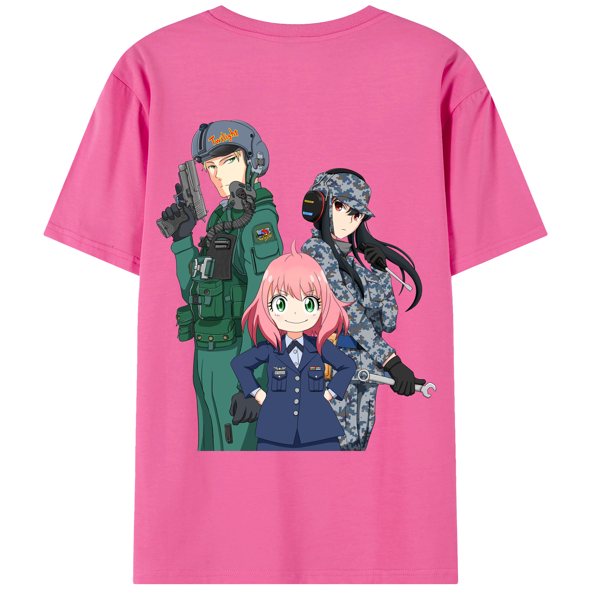 （画像用） SPY×FAMILY间谍家家酒 レディース半袖Tシャツ(バックプリント)
